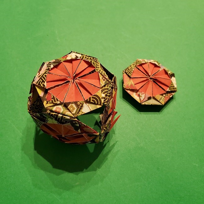 折り紙のくす玉(お正月)折り方・作り方 (30)