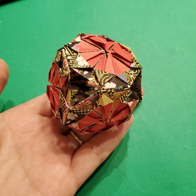 折り紙のくす玉(お正月)折り方・作り方 (31)
