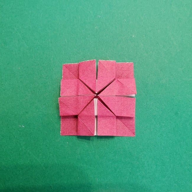 折り紙のくす玉(ハート・ミニサイズ)作り方 (22)