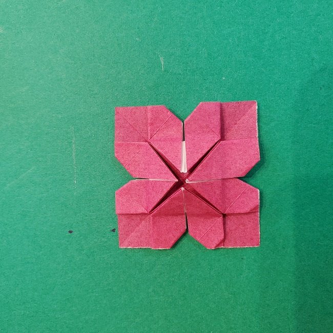 折り紙のくす玉(ハート・ミニサイズ)作り方 (24)