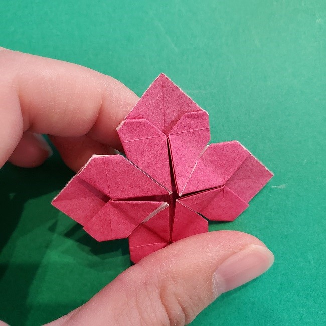 折り紙のくす玉(ハート・ミニサイズ)作り方 (25)