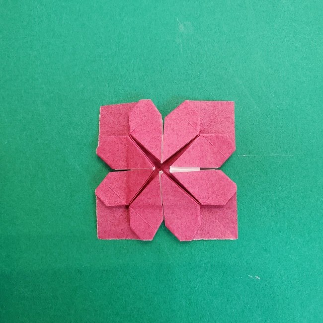 折り紙のくす玉(ハート・ミニサイズ)作り方 (26)