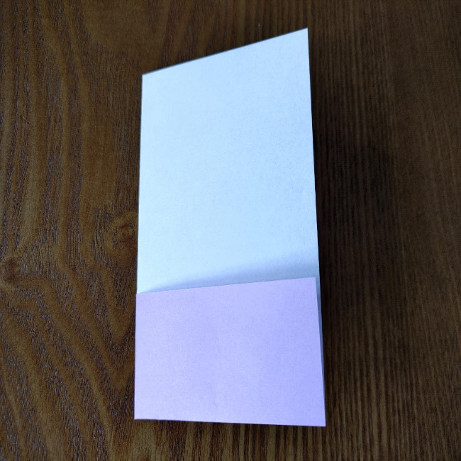 折り紙のハート(二色)の折り方・作り方 (5)