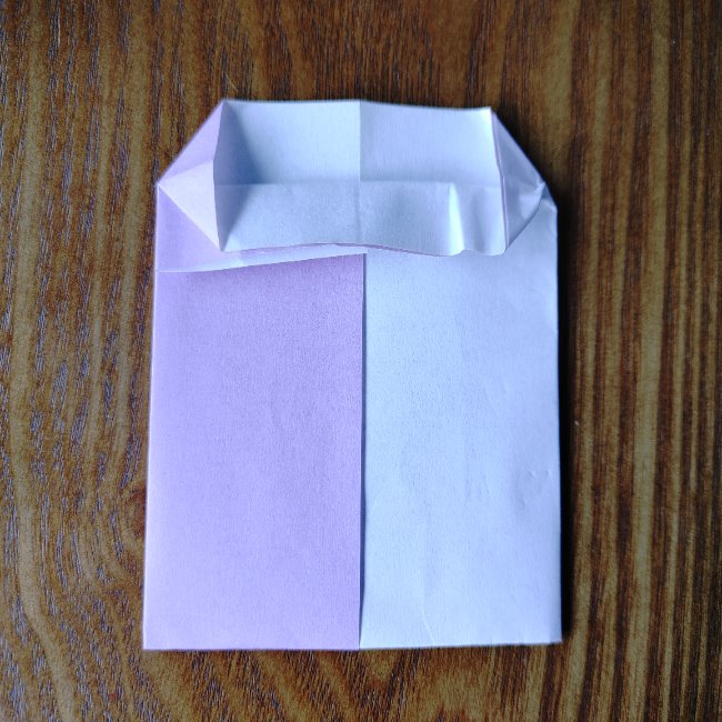 折り紙のハート(二色)の折り方・作り方 (8)