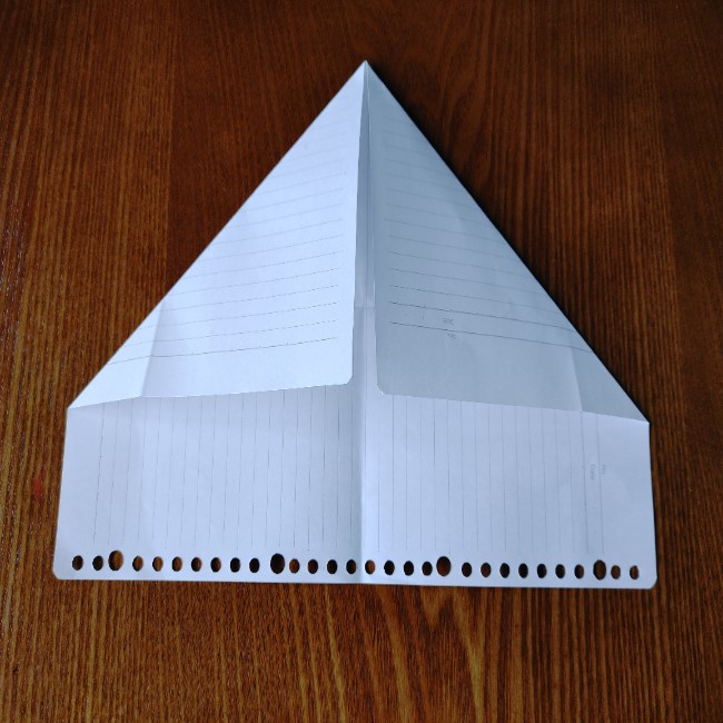 折り紙のハート(長方形から)の折り方・作り方 (4)