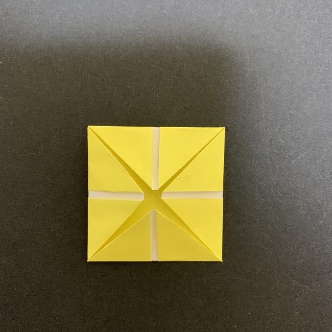 折り紙のプレゼントボックス(平面)：折り方作り方 (7)