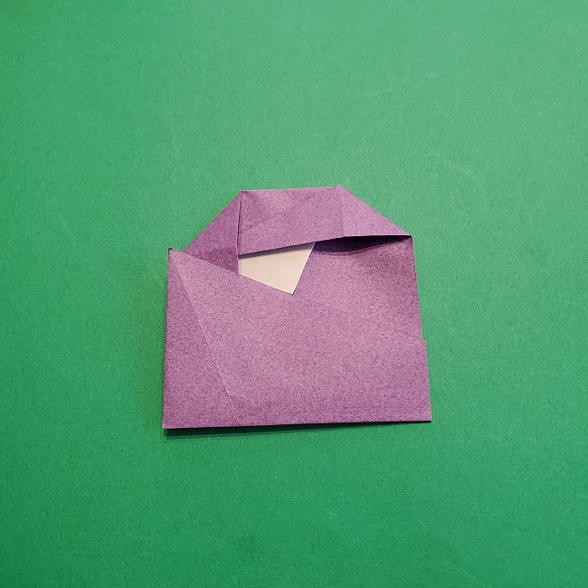 折り紙の椿(平面)の折り方・作り方(14)