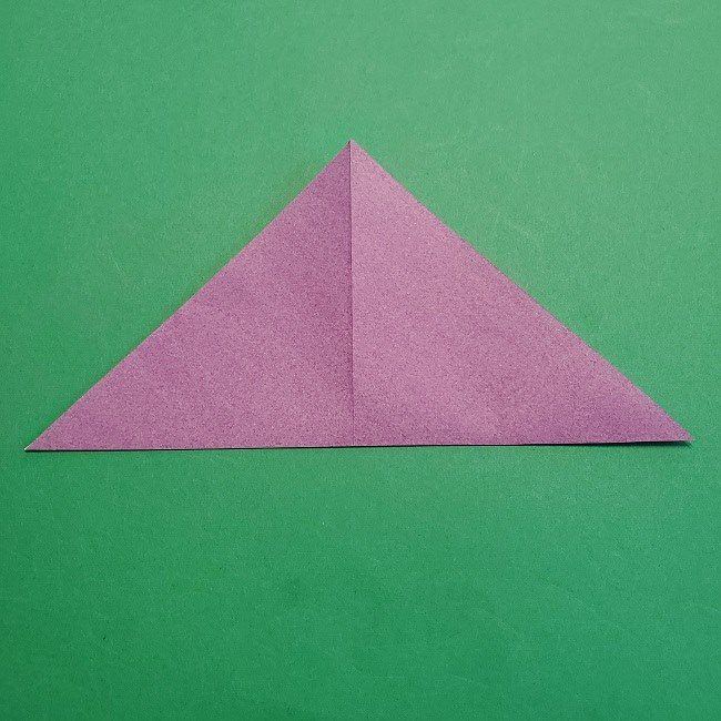 折り紙の椿(平面)の折り方・作り方(4)