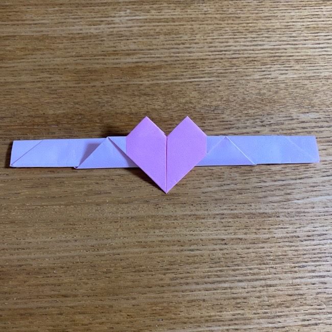 折り紙の腕時計(ハート型)の折り方・作り方 (23)