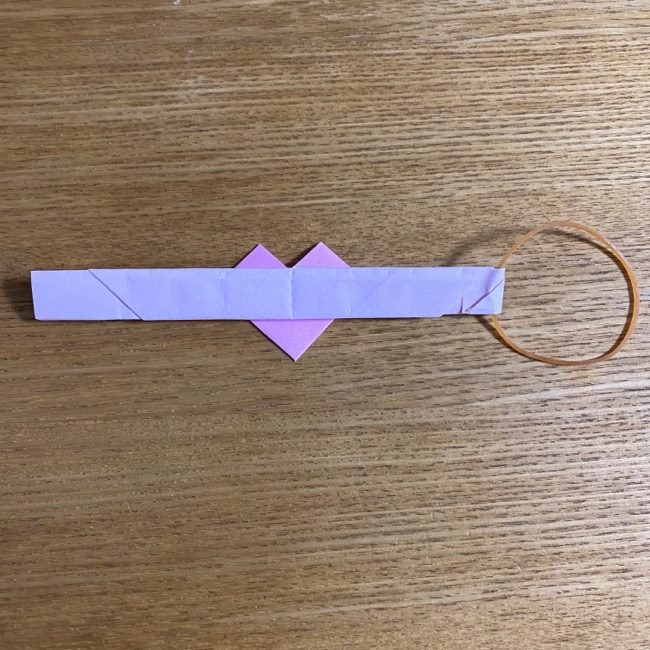 折り紙の腕時計(ハート型)の折り方・作り方 (25)