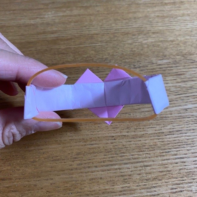 折り紙の腕時計(ハート型)の折り方・作り方 (26)