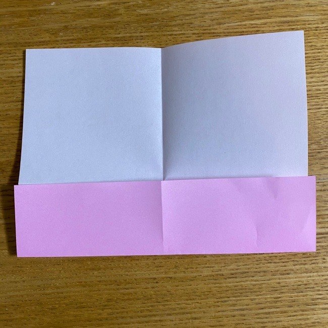 折り紙の腕時計(ハート型)の折り方・作り方 (4)