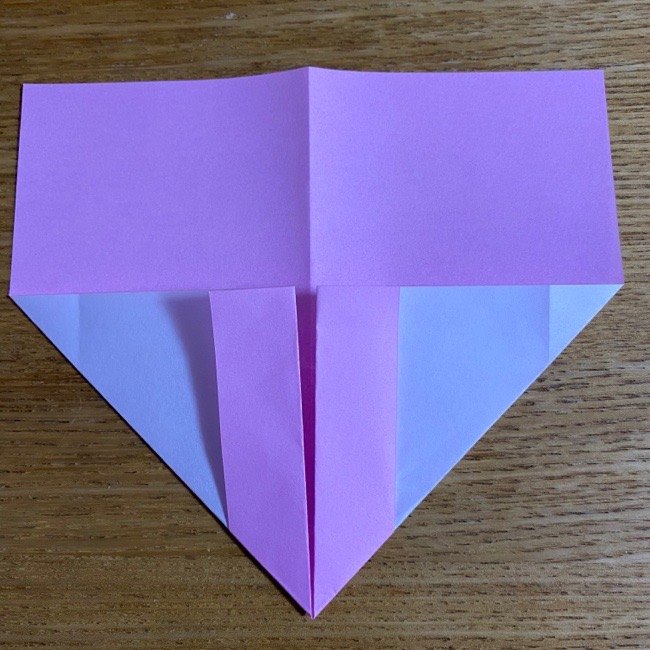 折り紙の腕時計(ハート型)の折り方・作り方 (9)