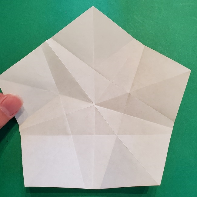 松竹梅【梅】の折り紙は正月飾りにも使える！折り方・作り方 (17)