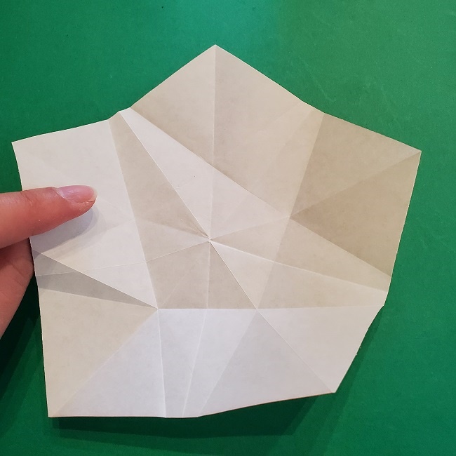 松竹梅【梅】の折り紙は正月飾りにも使える！折り方・作り方 (20)