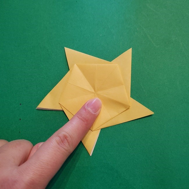 松竹梅【梅】の折り紙は正月飾りにも使える！折り方・作り方 (24)