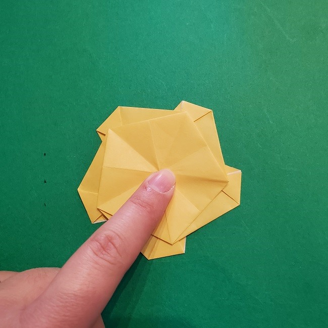 松竹梅【梅】の折り紙は正月飾りにも使える！折り方・作り方 (27)