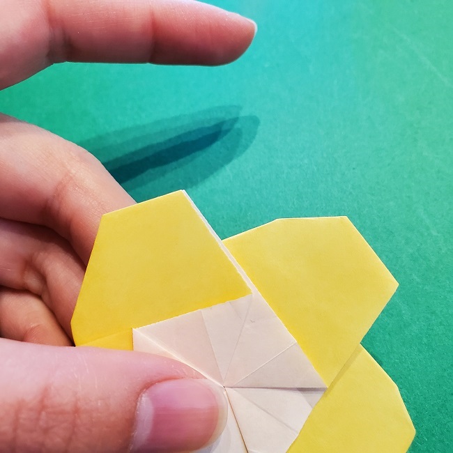 松竹梅【梅】の折り紙は正月飾りにも使える！折り方・作り方 (29)