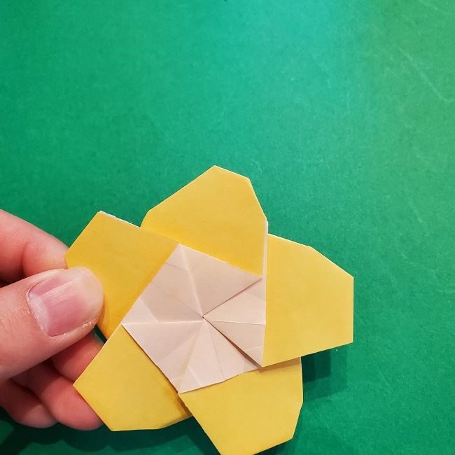 松竹梅【梅】の折り紙は正月飾りにも使える！折り方・作り方 (33)