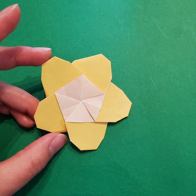 松竹梅【梅】の折り紙は正月飾りにも使える！折り方・作り方 (35)