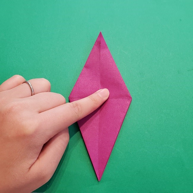 椿の折り紙(立体)の作り方・折り方 (38)