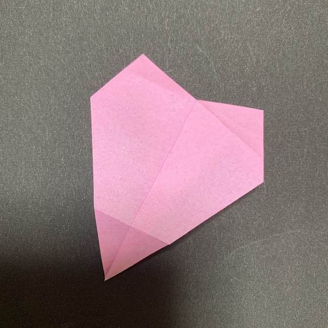 桜の花びら 折り紙の折り方作り方 1枚でできる簡単かわいい春の花 子供と楽しむ折り紙 工作