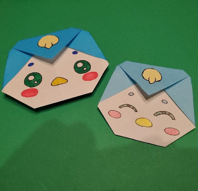 ペギタンの折り紙 折り方作り方 簡単かわいいヒーリングっどプリキュアのペンギンギャラクター 子供と楽しむ折り紙 工作
