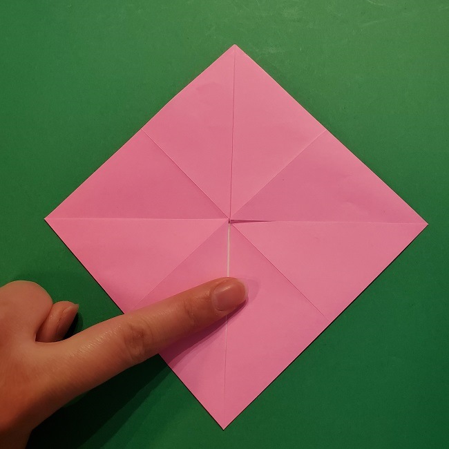 4月の折り紙 チューリップ(立体)の花＊作り方折り方 (10)