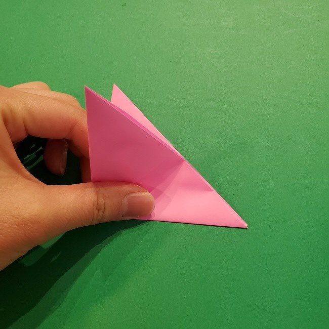 4月の折り紙 チューリップ(立体)の花＊作り方折り方 (13)