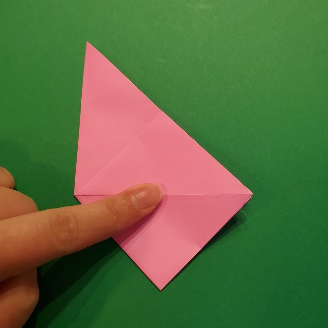 4月の折り紙 チューリップ(立体)の花＊作り方折り方 (15)