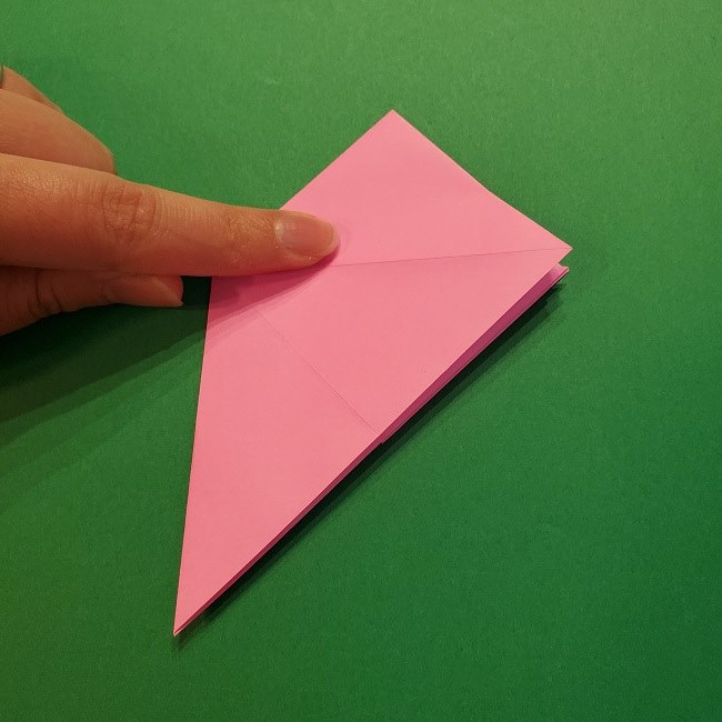 4月の折り紙 チューリップ(立体)の花＊作り方折り方 (16)