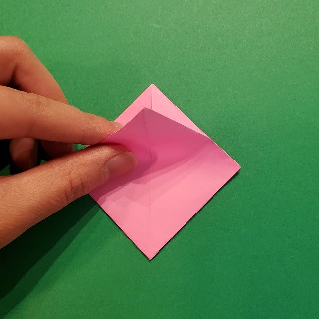 4月の折り紙 チューリップ(立体)の花＊作り方折り方 (18)