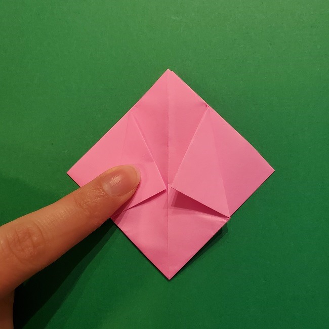 4月の折り紙 チューリップ(立体)の花＊作り方折り方 (19)