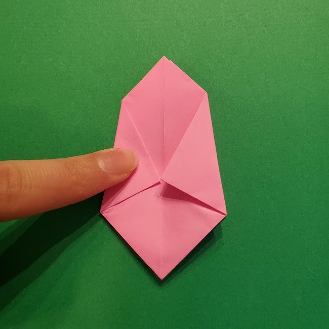 4月の折り紙 チューリップ(立体)の花＊作り方折り方 (21)