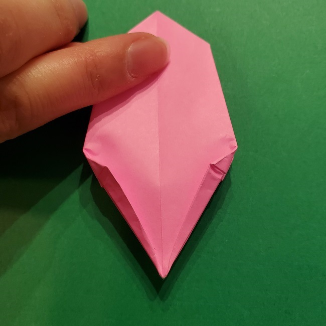 4月の折り紙 チューリップ(立体)の花＊作り方折り方 (25)