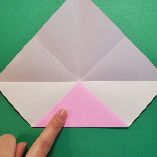4月の折り紙 チューリップ(立体)の花＊作り方折り方 (9)