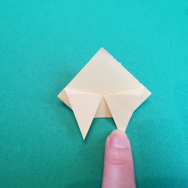 あつまれどうぶつの森の折り紙 簡単ジュンの折り方作り方 (21)