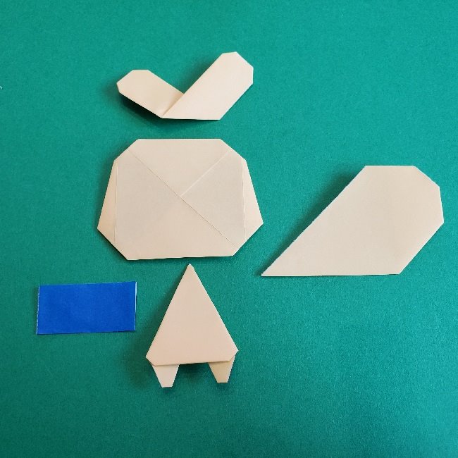 あつまれどうぶつの森の折り紙 簡単ジュンの折り方作り方 (31)