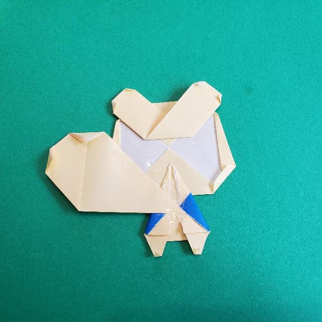 あつまれどうぶつの森の折り紙 簡単ジュンの折り方作り方 (35)