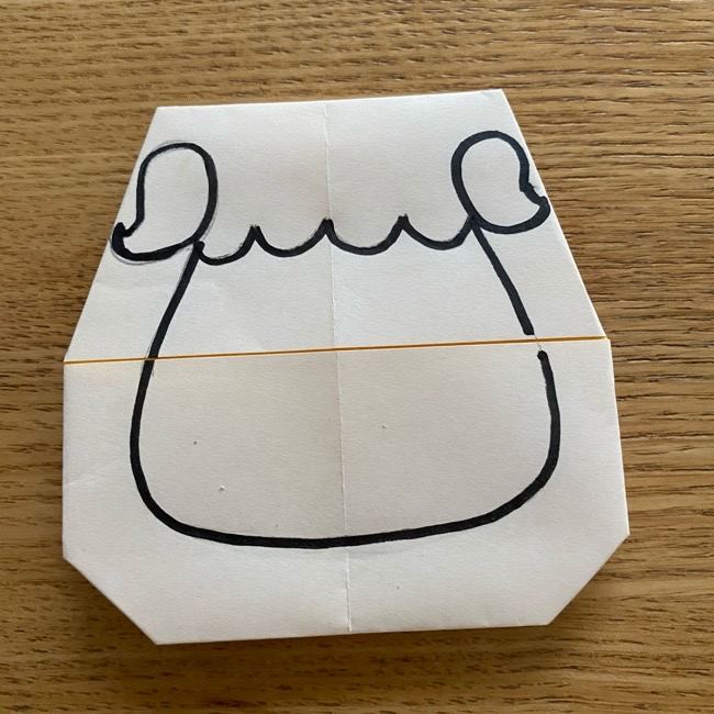 あつ森『ちゃちゃまる』の折り紙《折り方作り方》 (10)