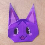 あつ森キャラの折り紙「ブーケ」の折り方作り方★簡単かわいい猫