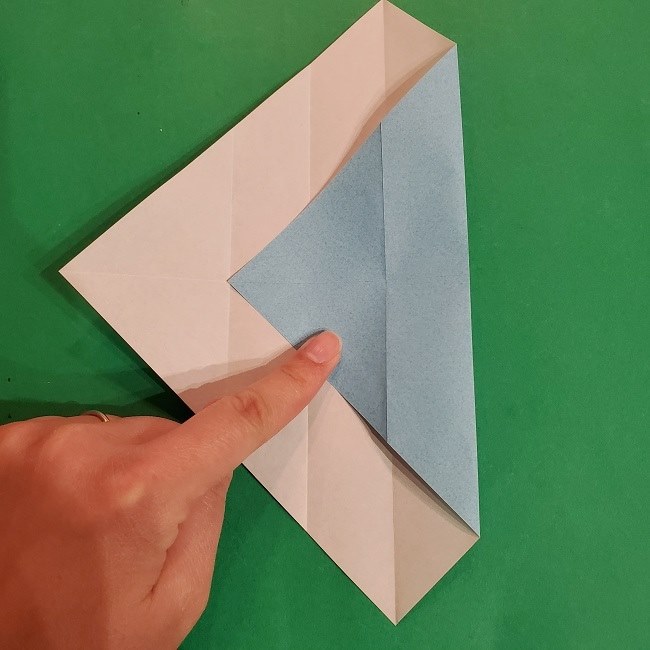 すみっこぐらしの折り紙 かばんの折り方・作り方 (7)