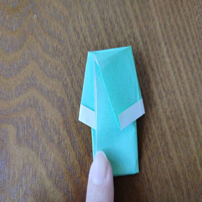 すみっこぐらし折り紙の折り方★簡単スリッパ (10)