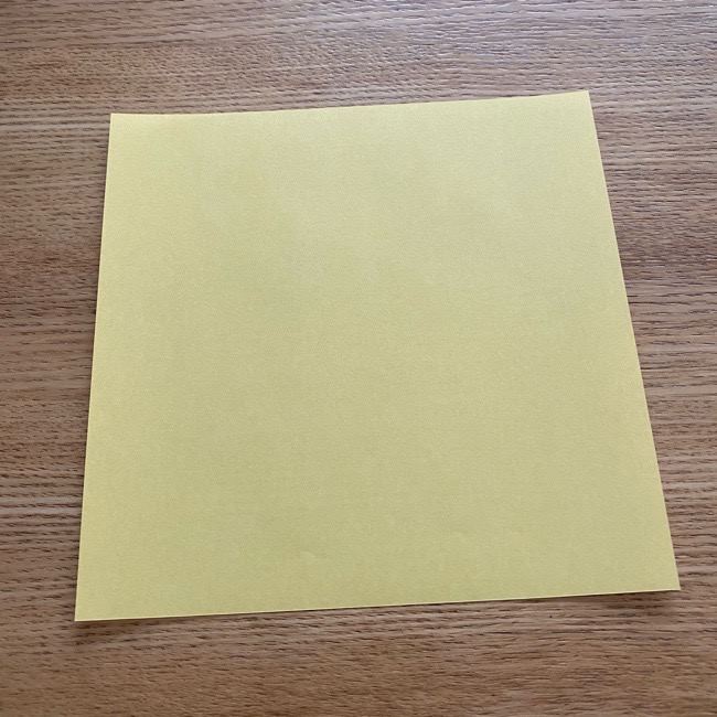 アンパンマン『チーズ』折り紙の折り方作り方 (1)