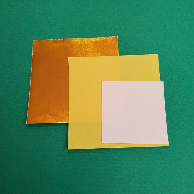 キュアアースの折り紙＊用意するもの (2)