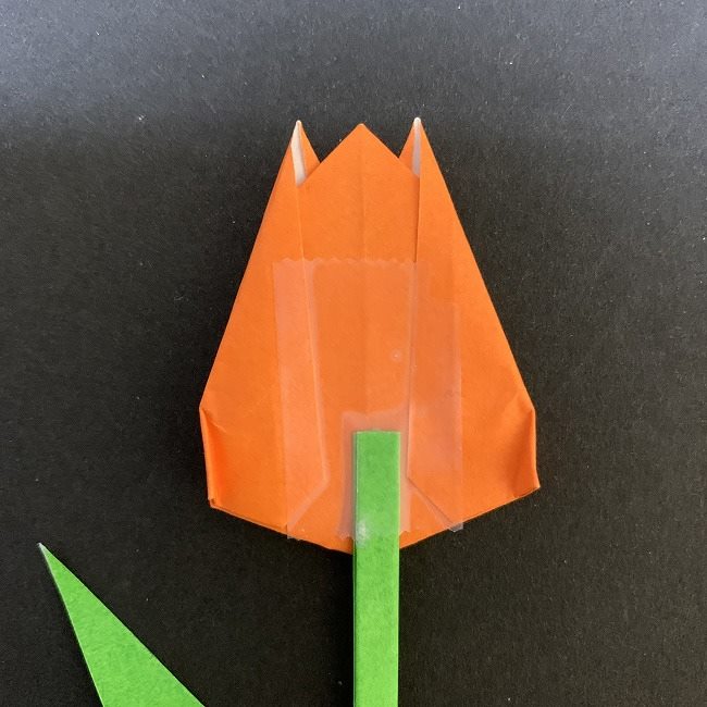 チューリップの茎・葉＊折り方作り方
