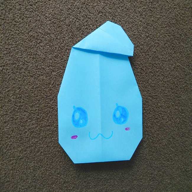 プリキュアの折り紙 水のエレメントさんの作り方折り方 (8)