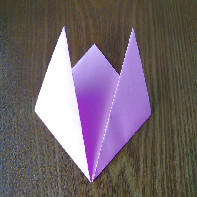 プリキュアの折り紙 花のエレメントさんの作り方折り方 (4)