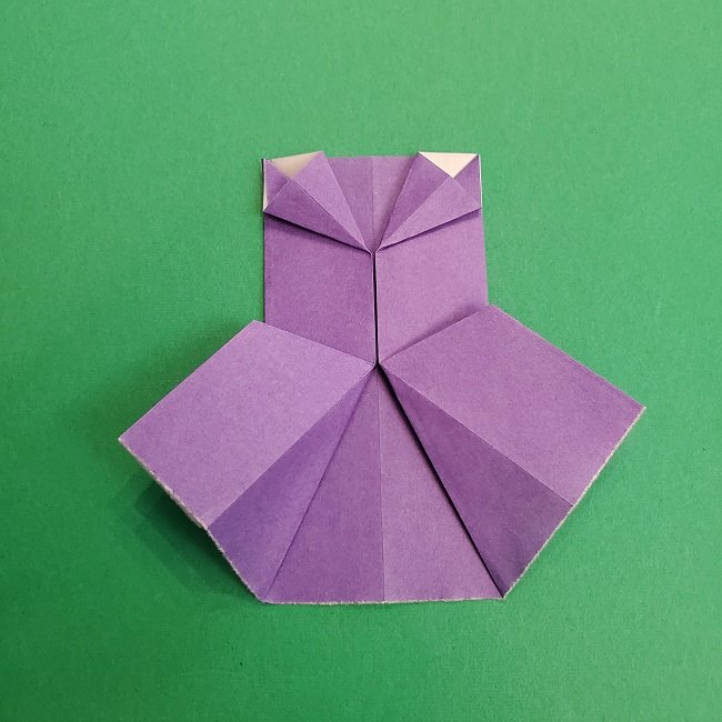 プリキュアキュアアースの服：折り紙は紫色(15cmサイズ) (4)