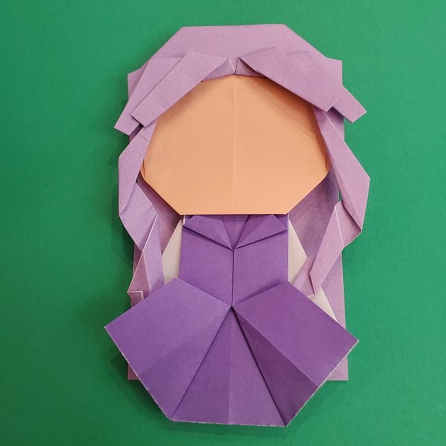 プリキュアキュアアースの服：折り紙は紫色(15cmサイズ) (7)